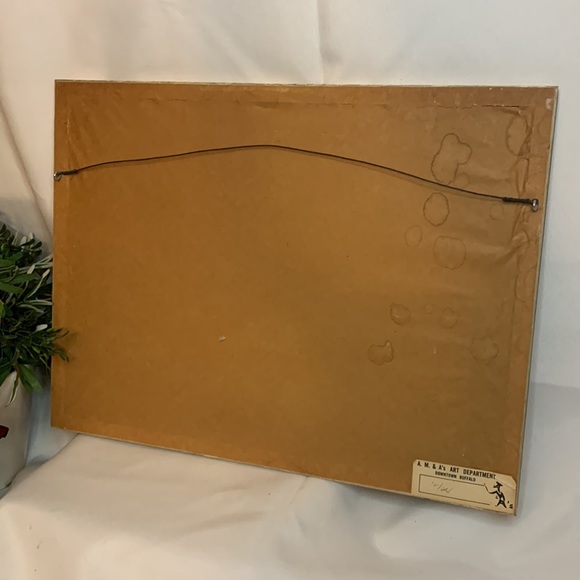 Vtg Signed Charles Mondin French Paris cafe city scape framed lithograph artwork - Picture 9 of 10